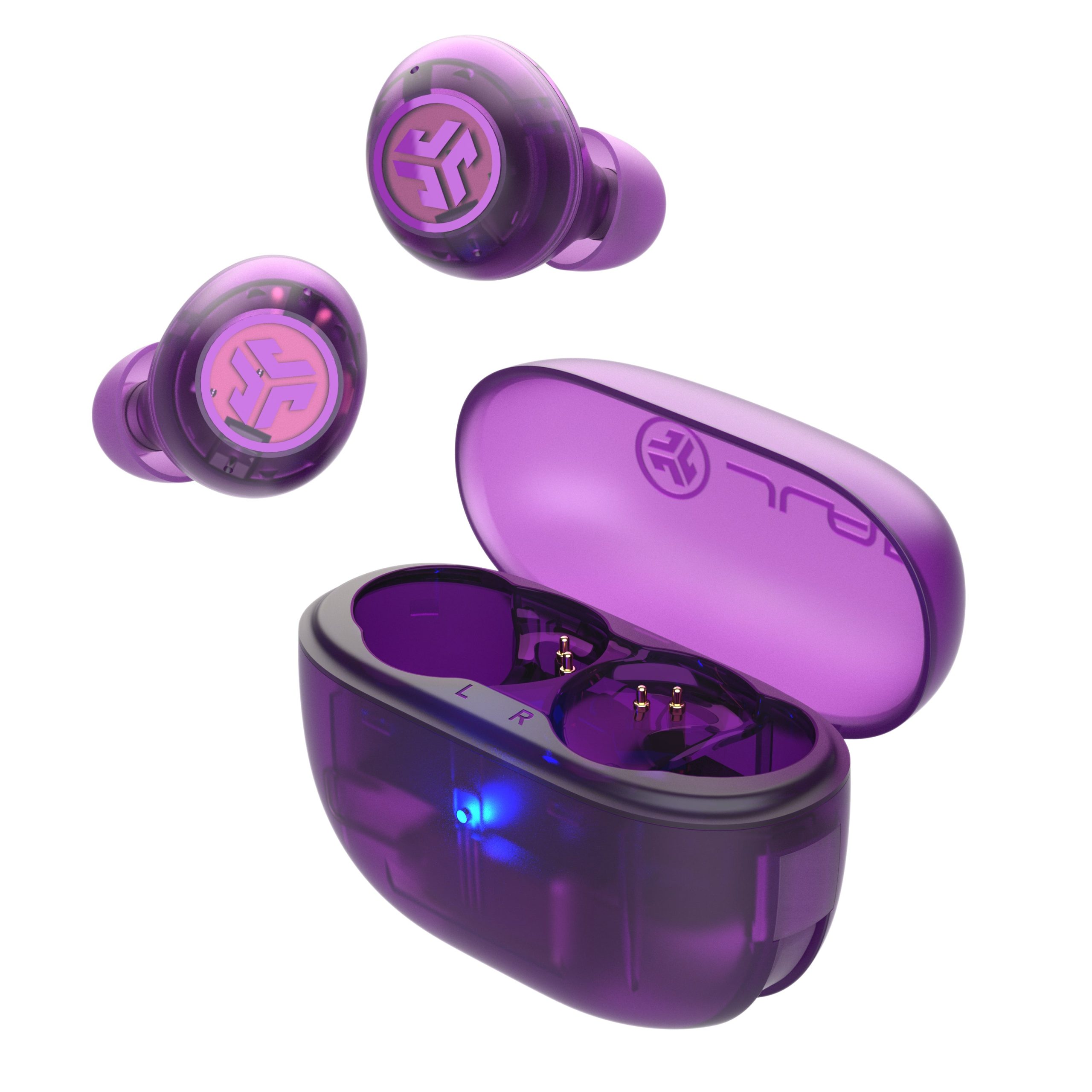 Go Pop ANC True Wireless Earbuds Transparent Purple - Image 3