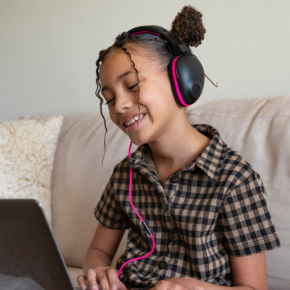JBuddies Pro Wired Over-Ear Kids Headphone Pink - Image 2