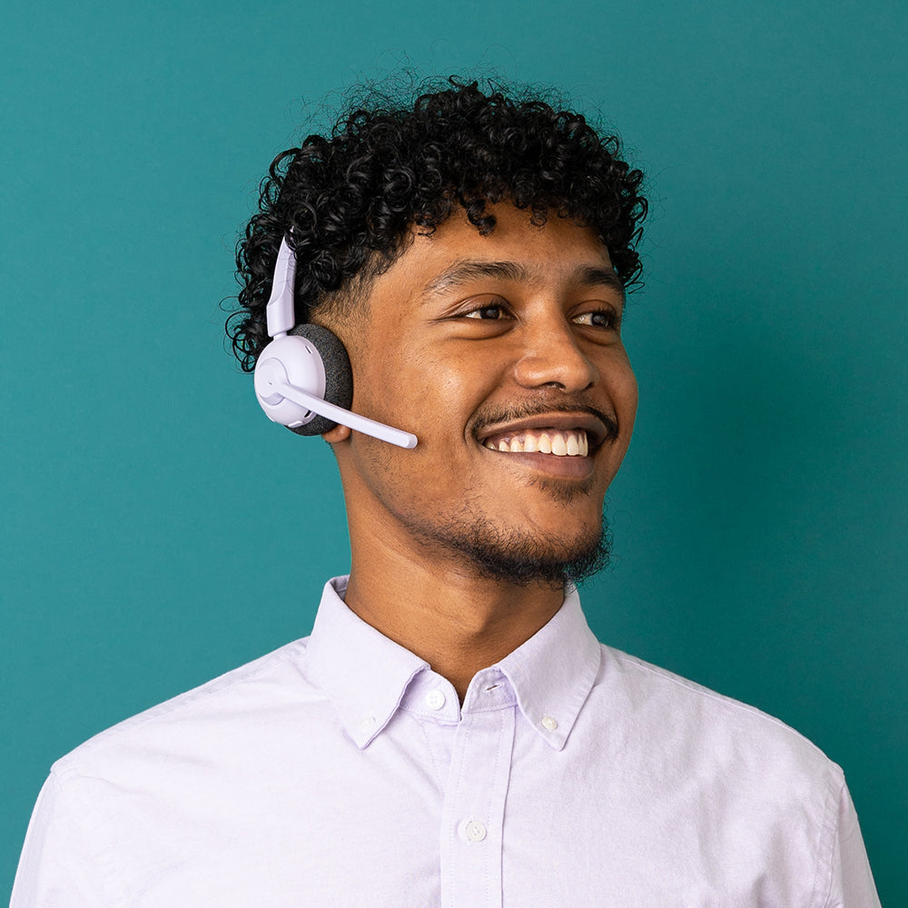 GO Work POP Wireless On-Ear Headset Lilac - Image 2