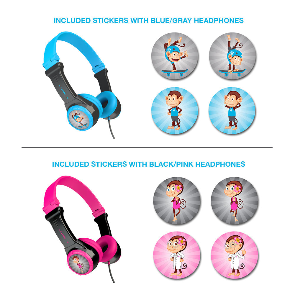 JBuddies Folding Kids Headphones Black/Pink - Image 5