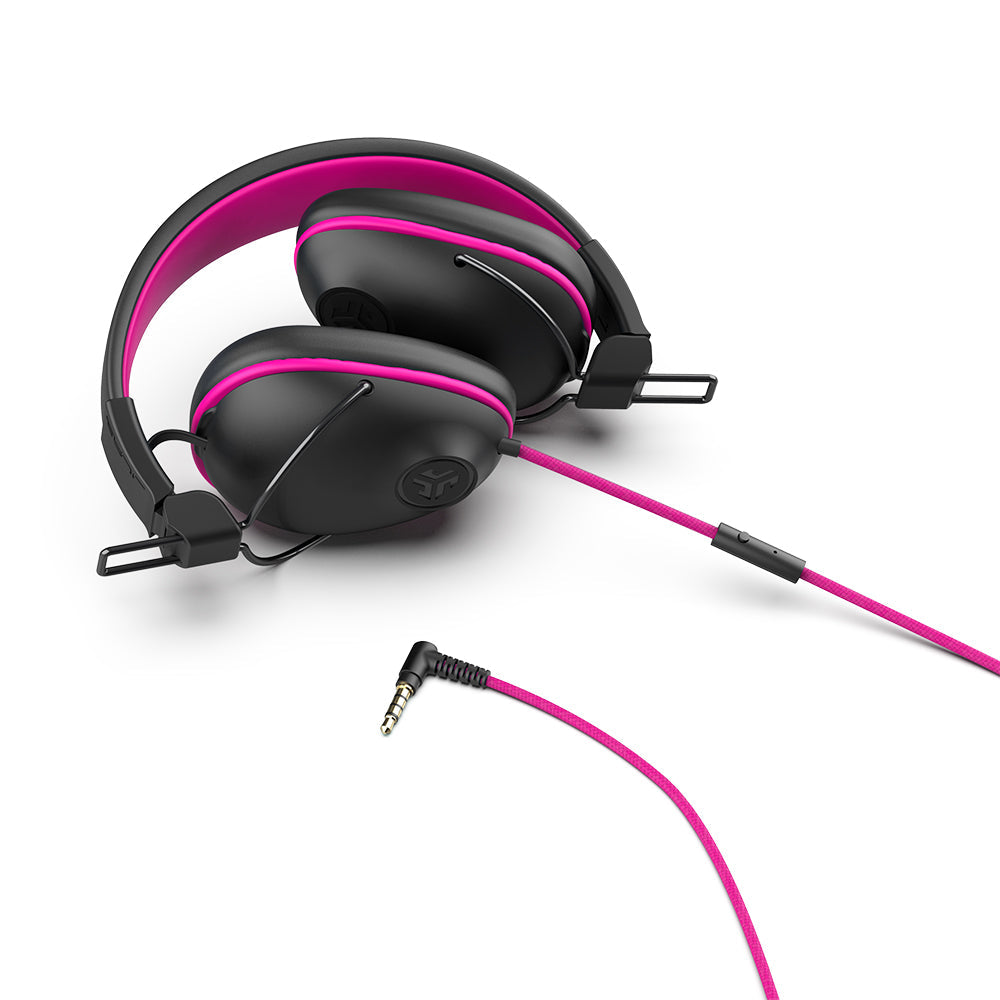 JBuddies Pro Wired Over-Ear Kids Headphone Pink - Image 3