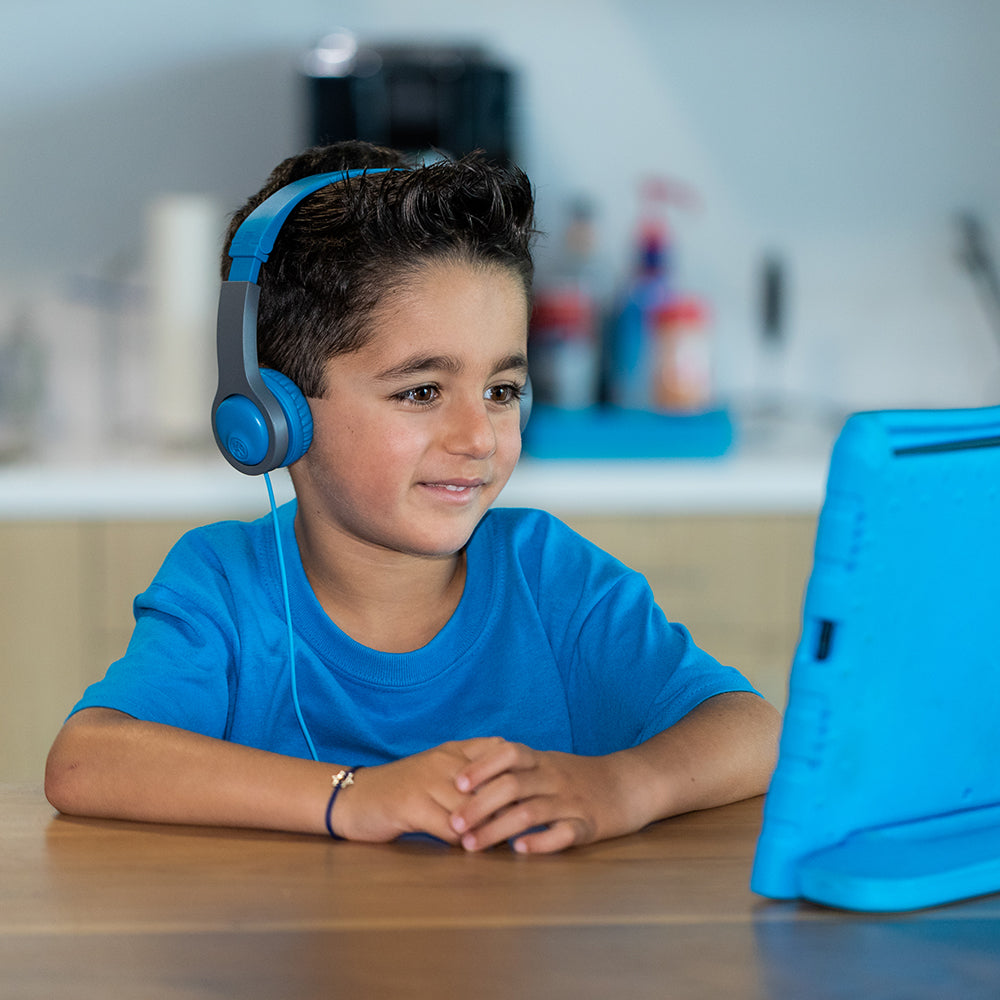 JBuddies Folding Gen 2 Kids Headphones Blue/Gray - Image 5