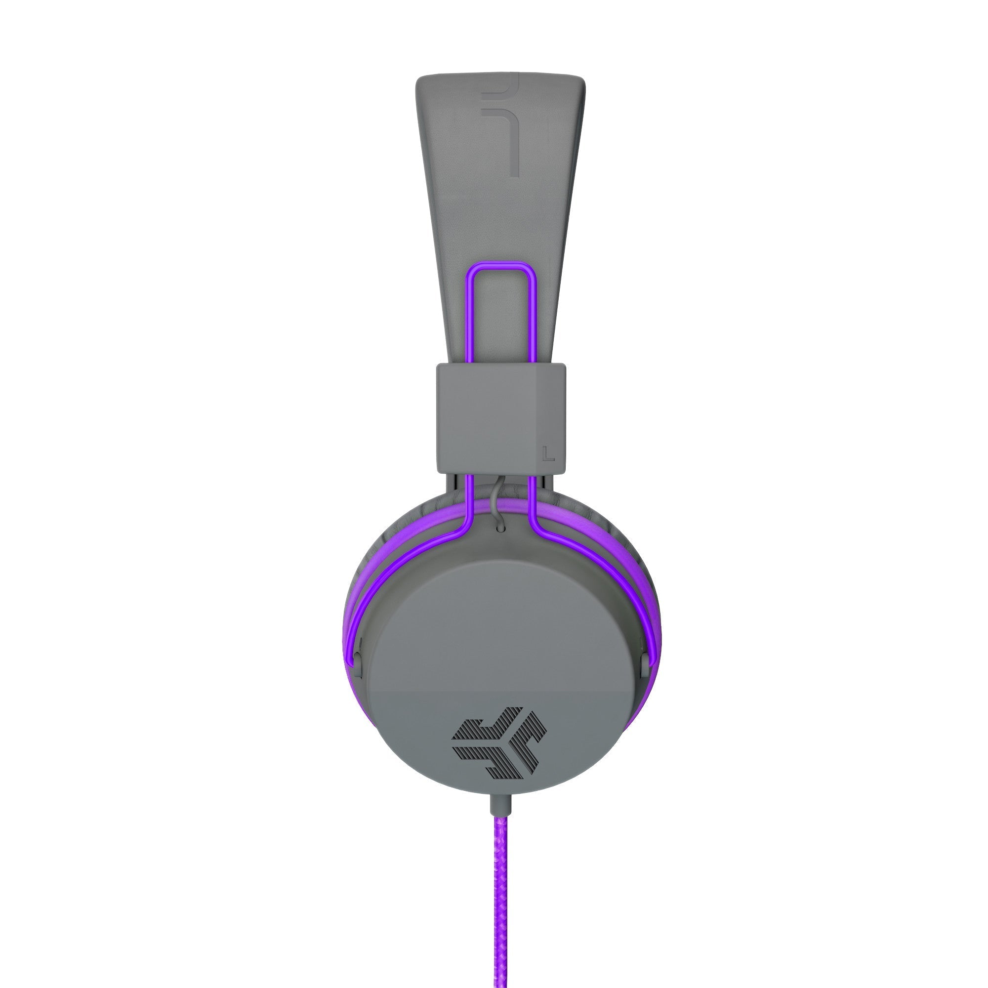 JBuddies Studio On-Ear Kids Wired Headphones Graphite/Violet - Image 5