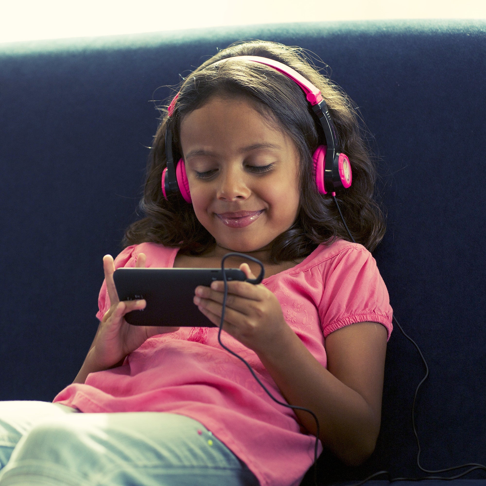 JBuddies Folding Kids Headphones Black/Pink - Image 2